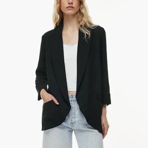 Aritzia Wilfred Chevalier Blazer Jacket in Black